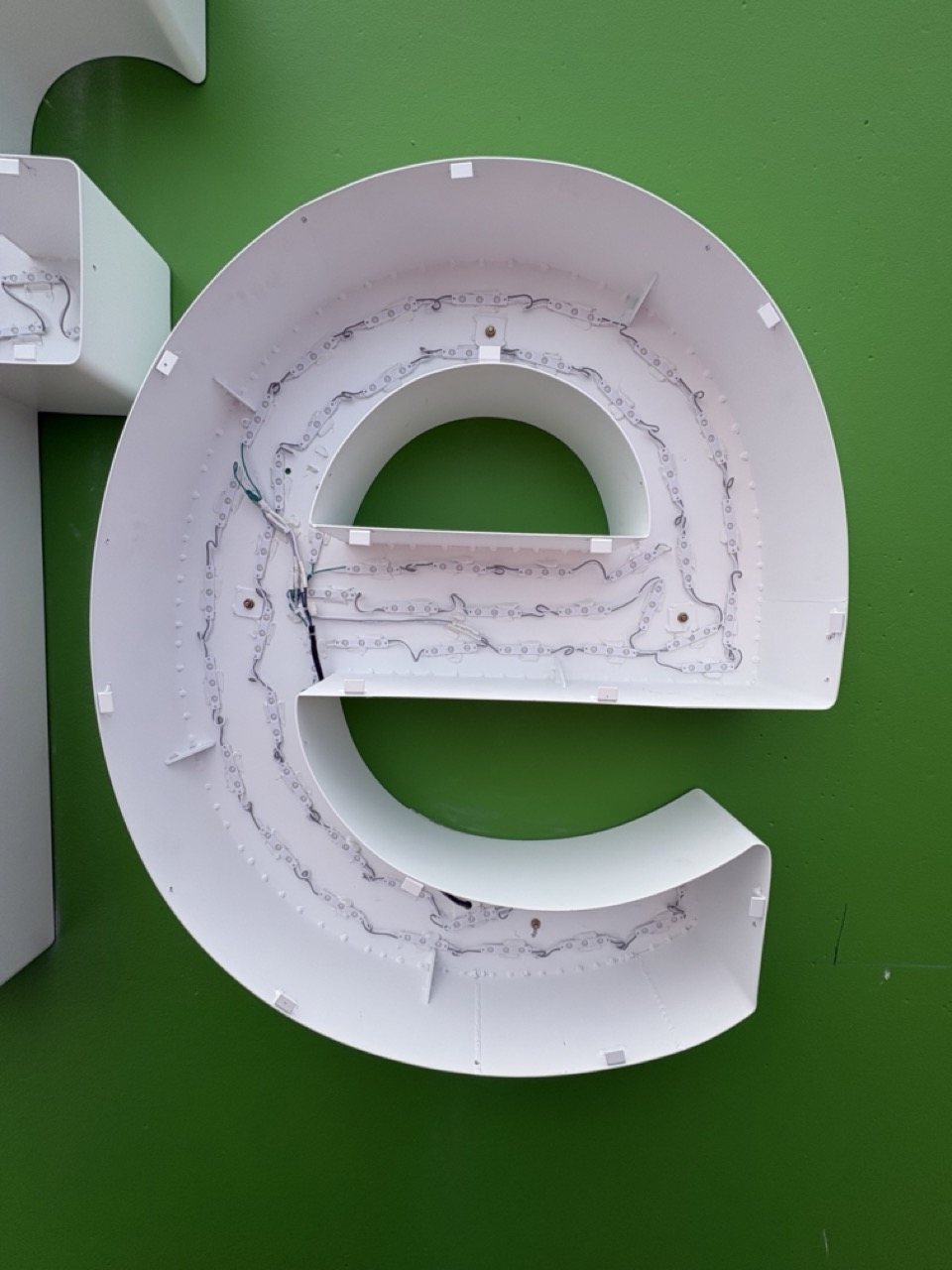 Illuminated fabricated letter installation in Perth
